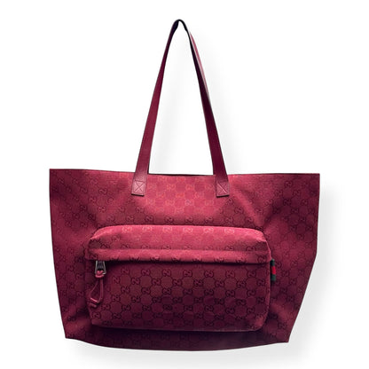 GUCCI GG TOTE BAG ANCORA RED L | O/S, Red