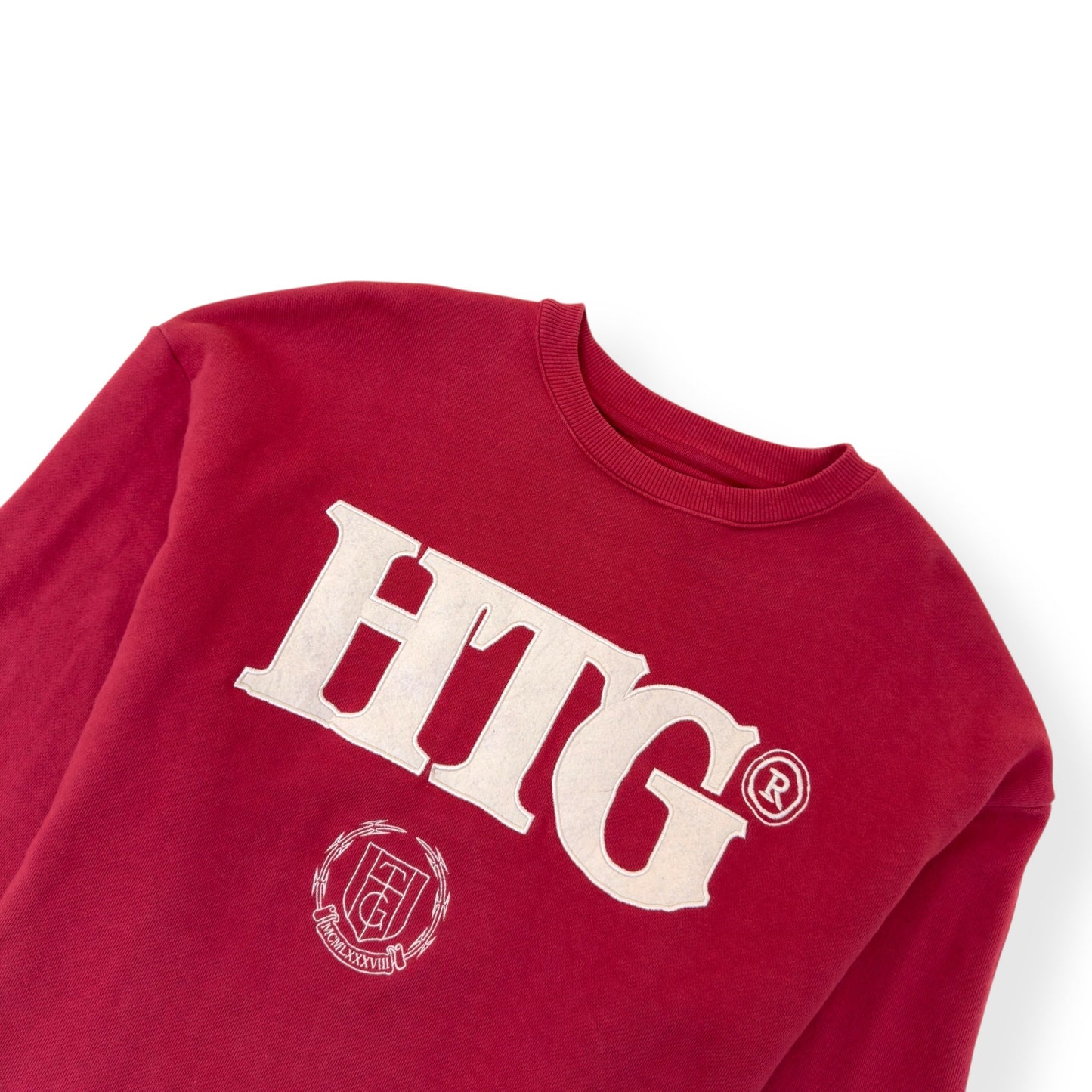 HONOR THE GIFT STUDIO LOGO SWEATSHIRT CRIMSON / WHITE L | Large, White
