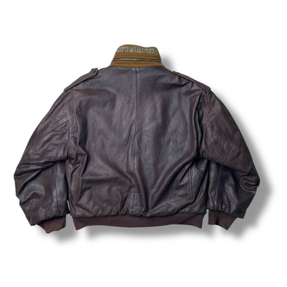 Vintage Boneville Navy Arctic Leather Jacket (L)