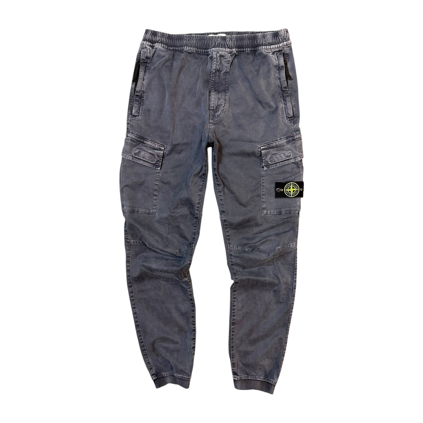 Stone Island Navy Blue Cargo Trousers