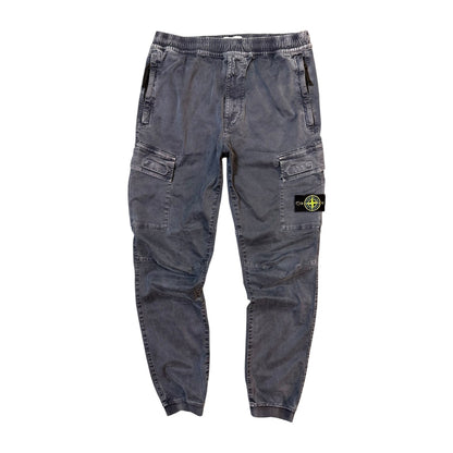 Stone Island Navy Blue Cargo Trousers