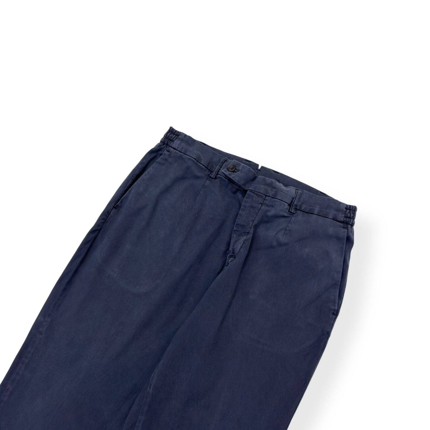 THOM SWEENEY COTTON TROUSERS BLUE 52 / L | Large, Blue