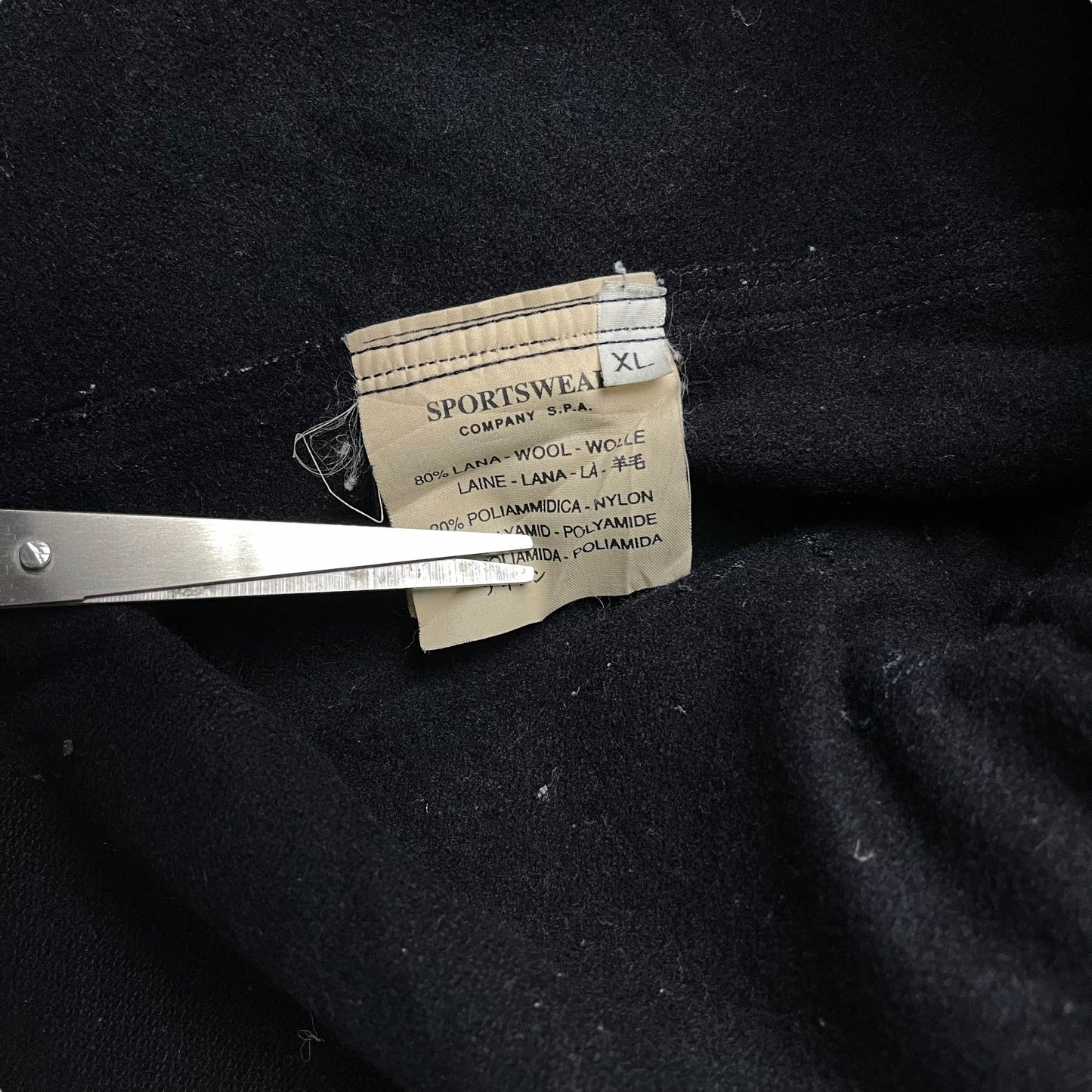 Vintage Stone Island Wool Peacoat (XL)