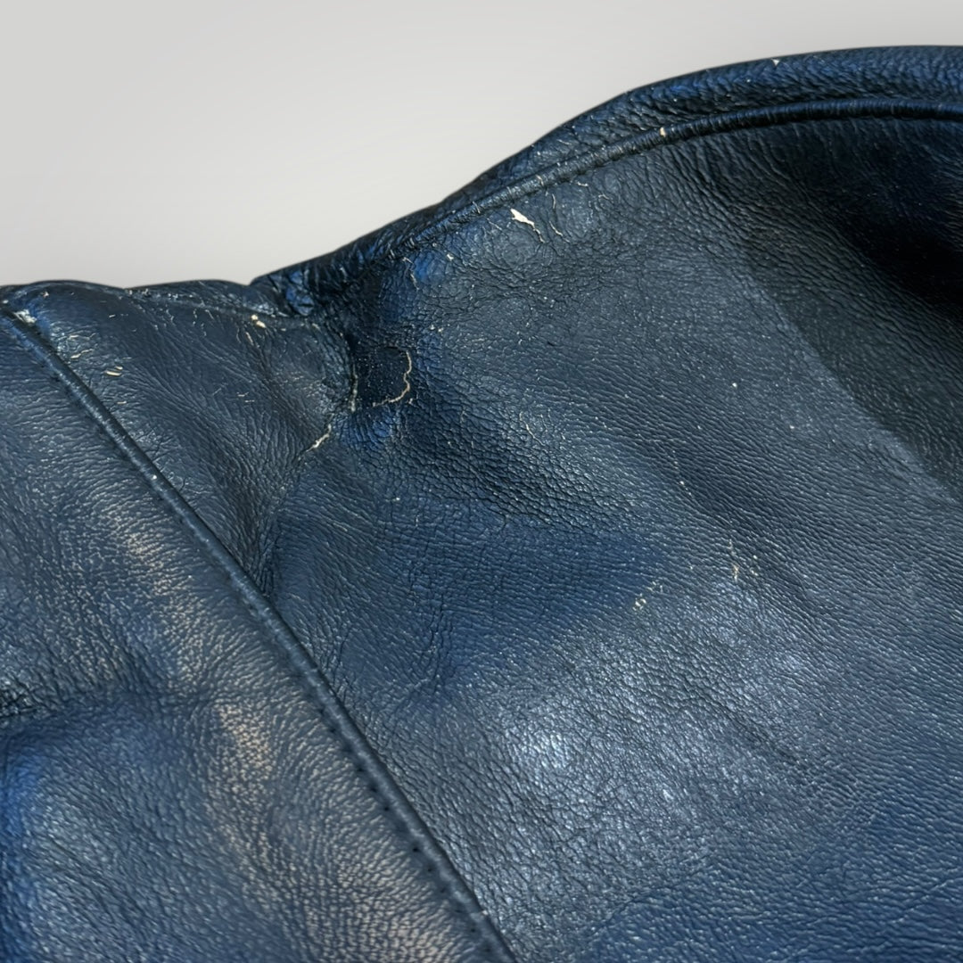 Marithé François Girbaud Late 80's Archive Leather Jacket L