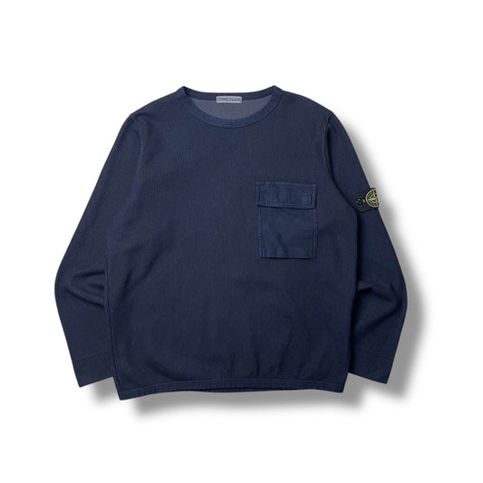 Vintage Stone Island Waffle Knit Jumper (XL)