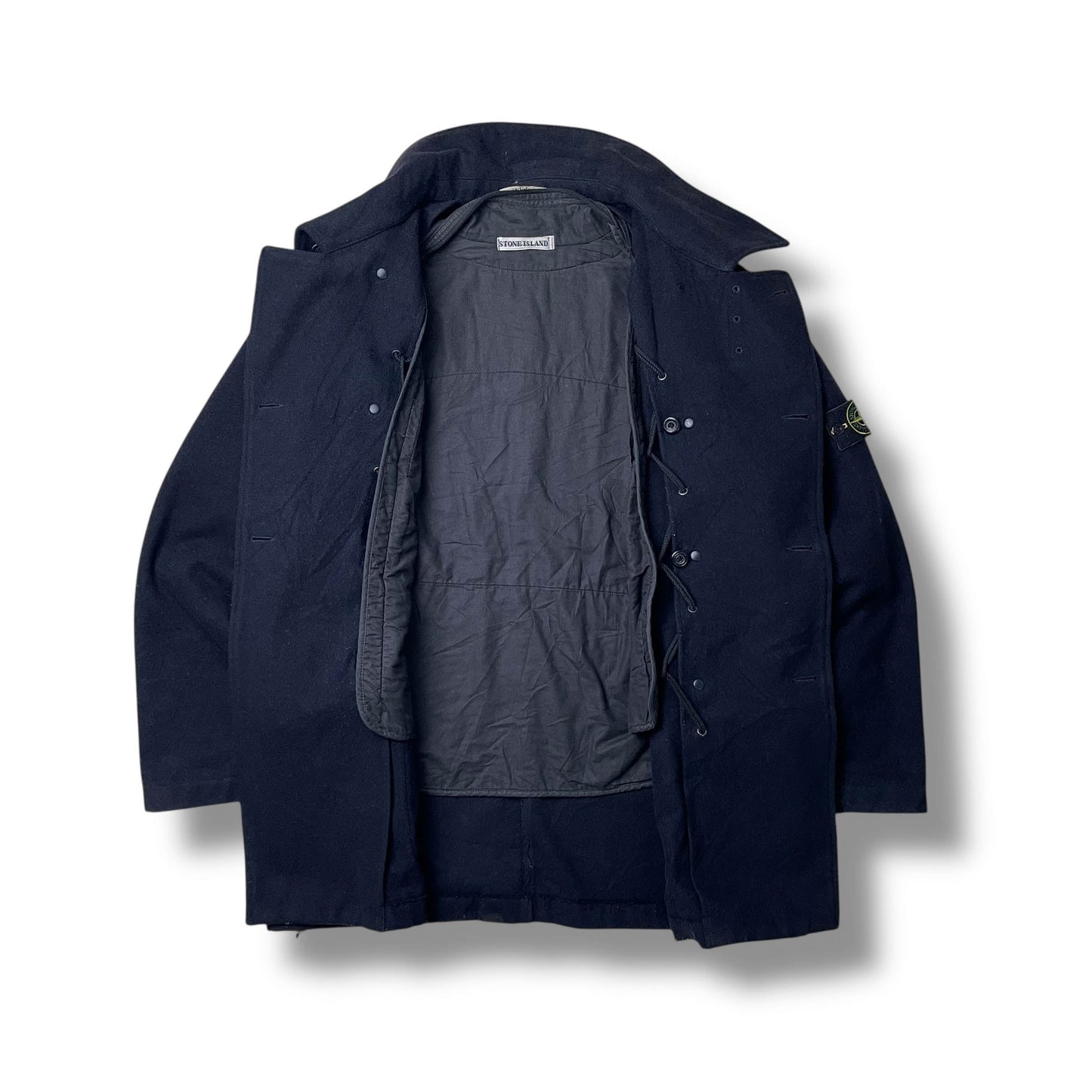 Vintage Stone Island Wool Peacoat (XL)