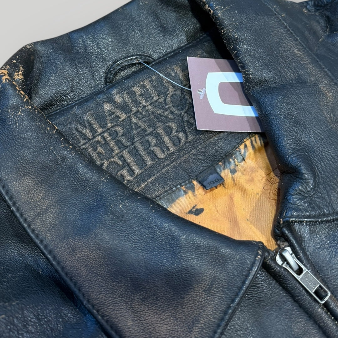 Marithé François Girbaud Late 80's Archive Leather Jacket L