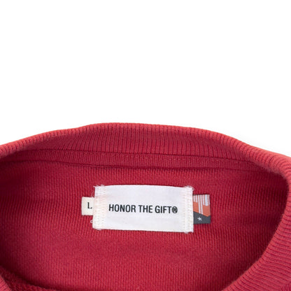 HONOR THE GIFT STUDIO LOGO SWEATSHIRT CRIMSON / WHITE L | Large, White