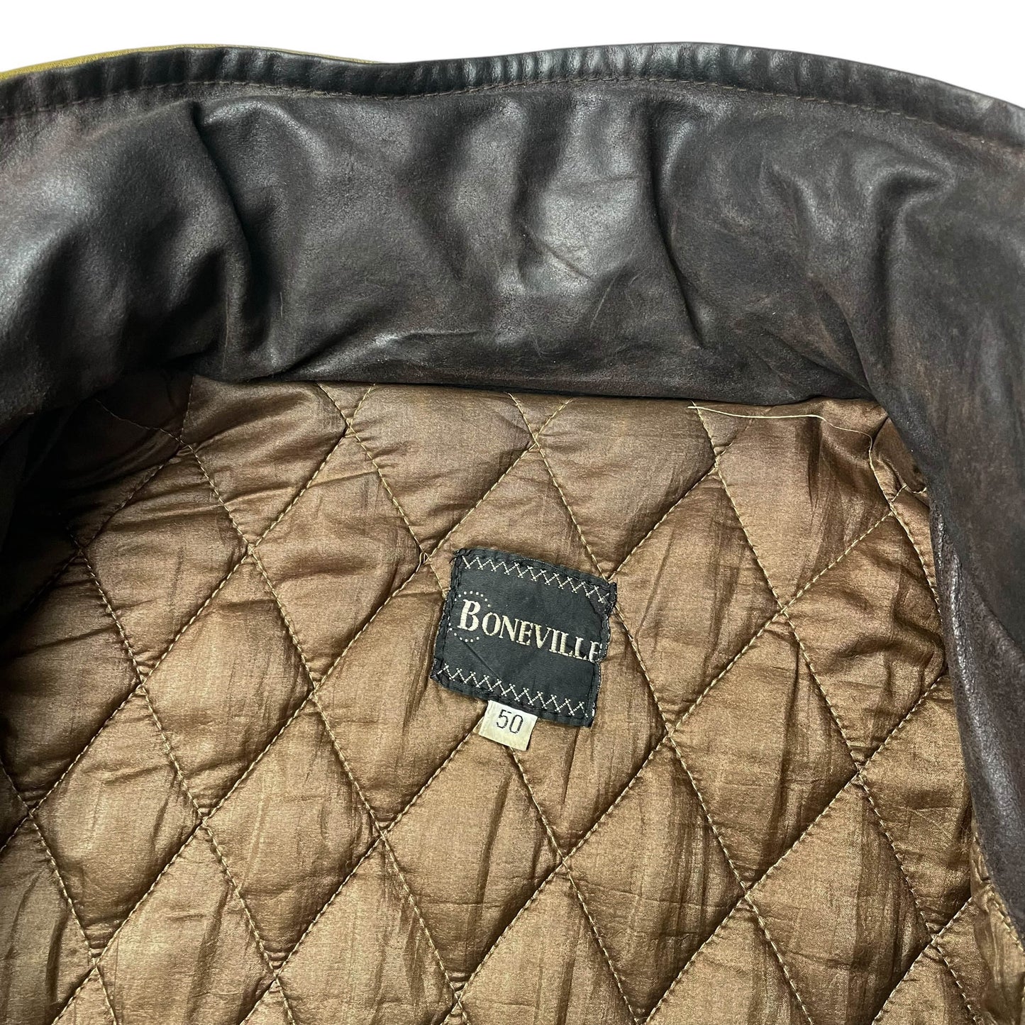 Vintage Boneville Navy Arctic Leather Jacket (L)