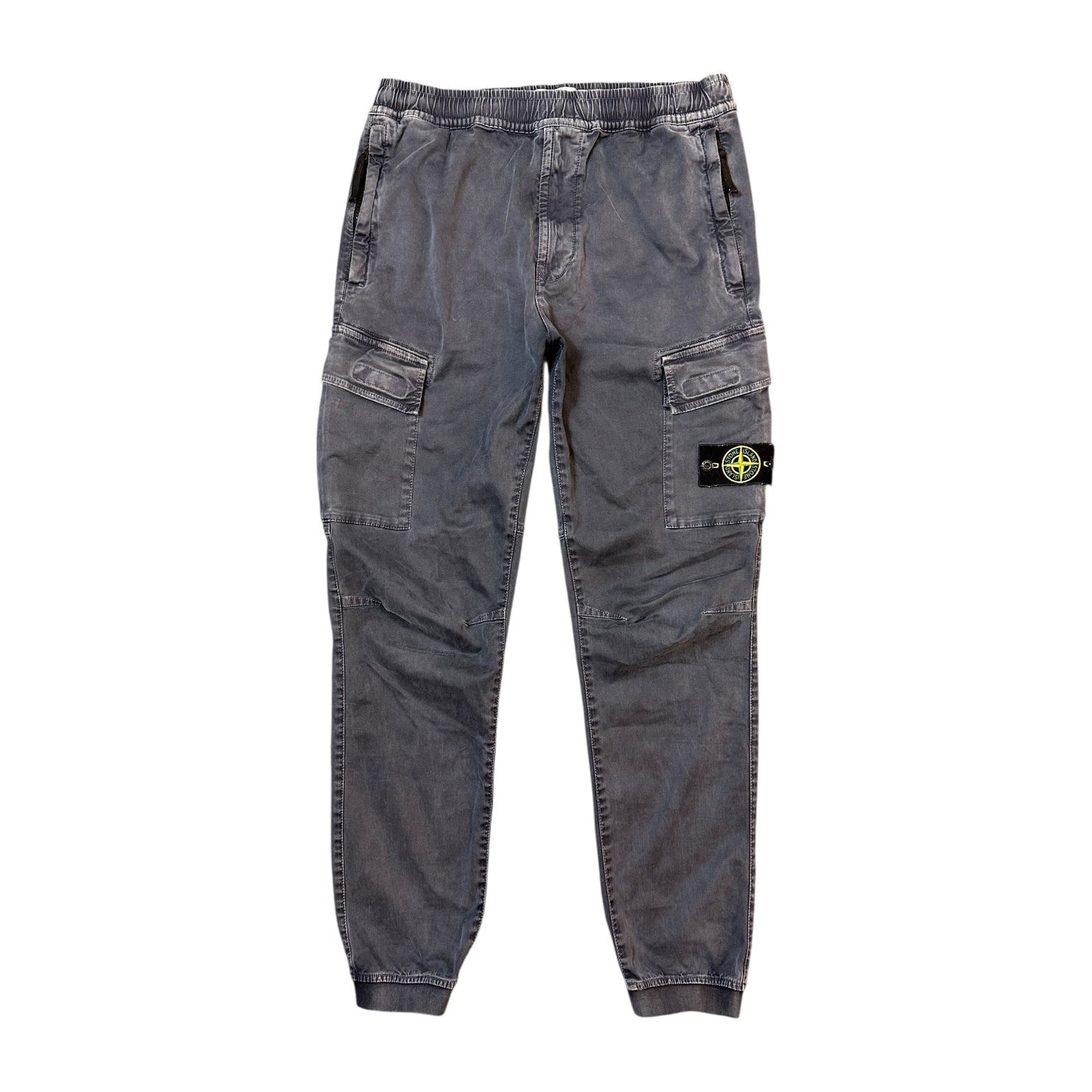 Stone Island Navy Blue Cargo Trousers