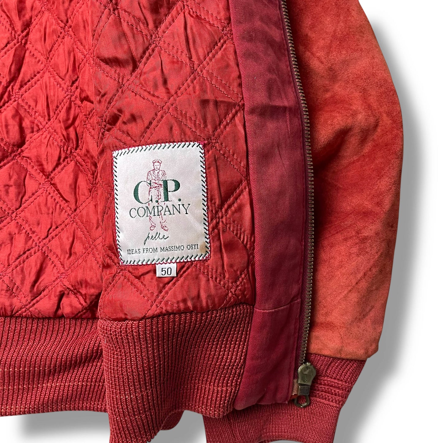 Vintage CP Company Suede Bomber Jacket (L)