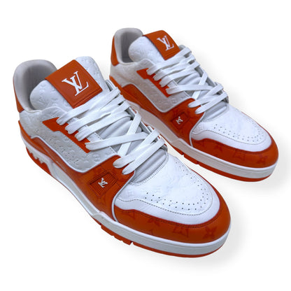 LOUIS VUITTON MONOGRAM LV TRAINER ORANGE UK11 | UK 11, Orange