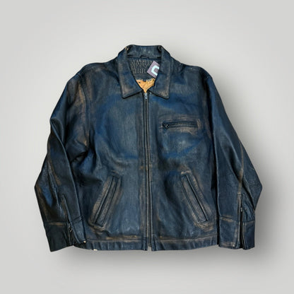 Marithé François Girbaud Late 80's Archive Leather Jacket L