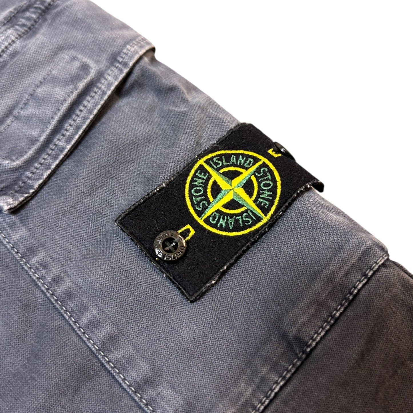 Stone Island Navy Blue Cargo Trousers