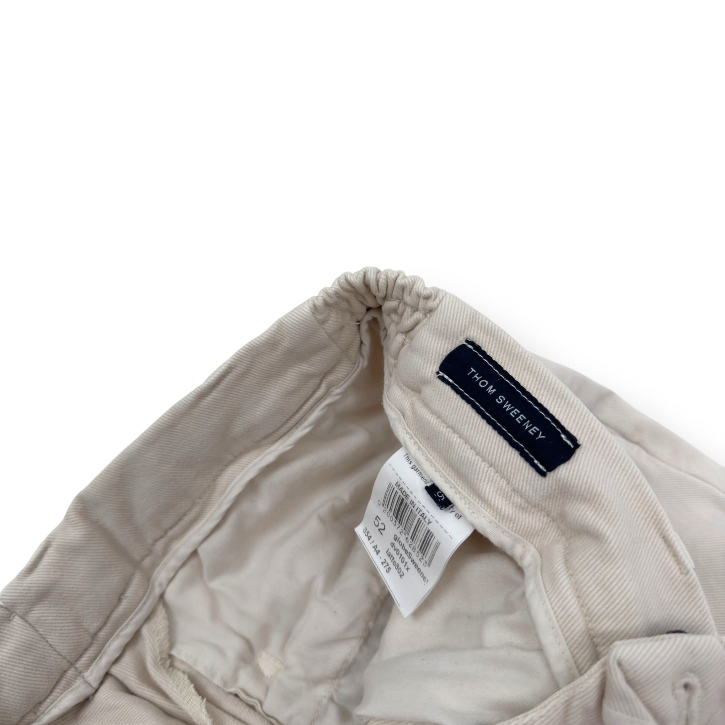 THOM SWEENEY TROUSERS CREAM 52 / L | Large, Cream