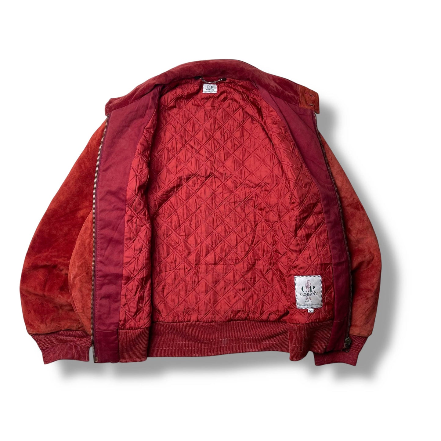 Vintage CP Company Suede Bomber Jacket (L)