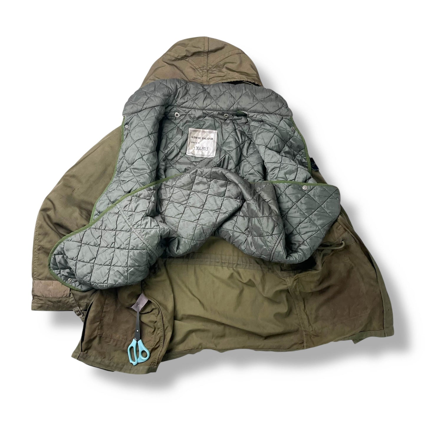 Stone Island AW1988 Raso Gommato Ripstop Nylon Jacket (L)