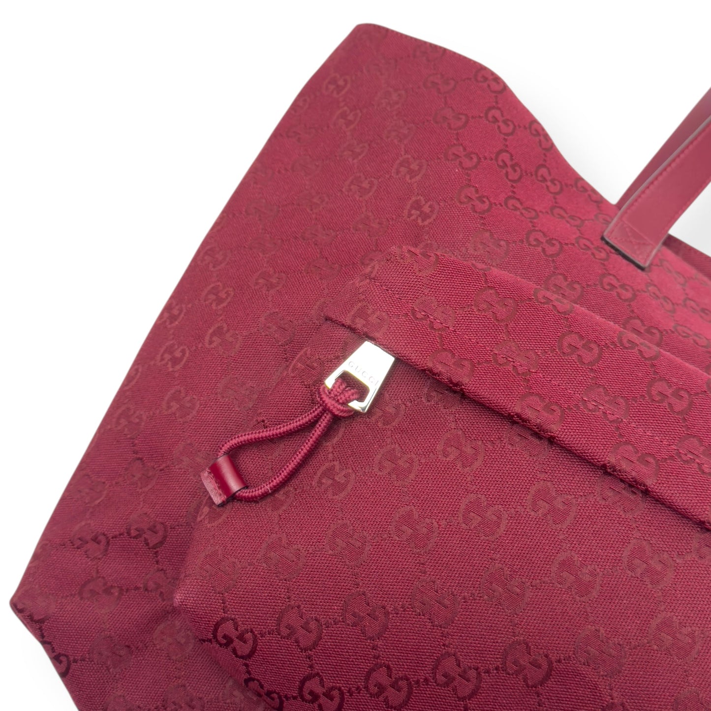 GUCCI GG TOTE BAG ANCORA RED L | O/S, Red