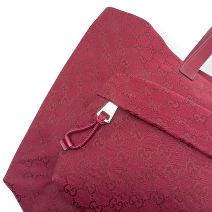GUCCI GG TOTE BAG ANCORA RED L | O/S, Red