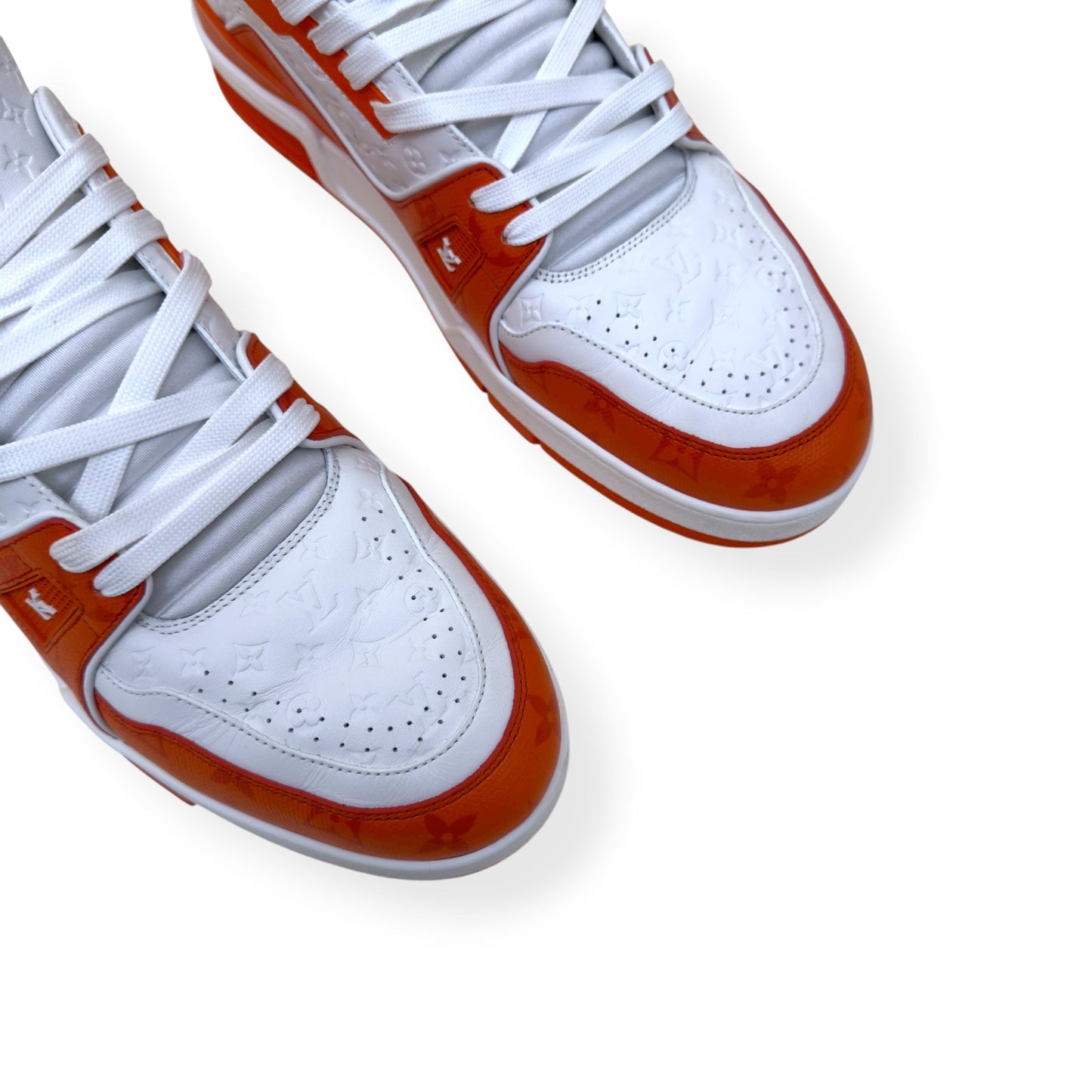 LOUIS VUITTON MONOGRAM LV TRAINER ORANGE UK11 | UK 11, Orange