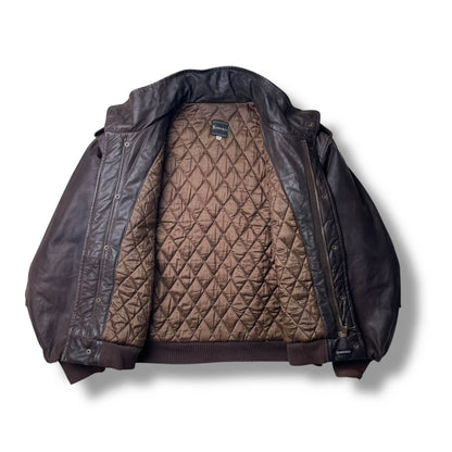 Vintage Boneville Navy Arctic Leather Jacket (L)