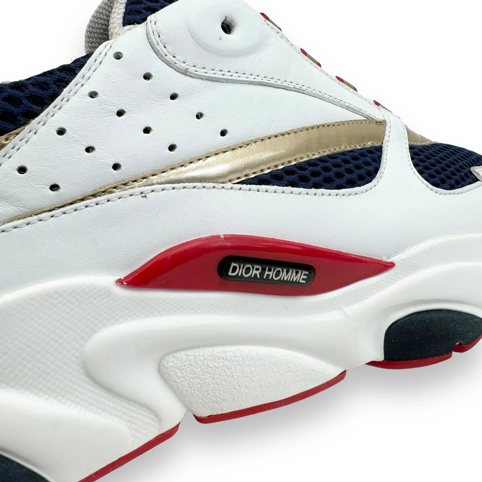 DIOR HOMME B22 SNEAKER WHITE RED BLUE GOLD UK10 – Known Source