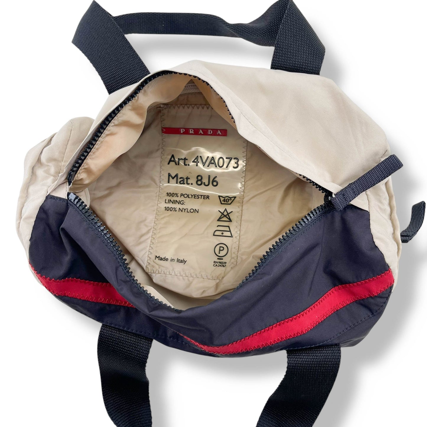 Vintage Prada Sport Tessuto Mini Duffle