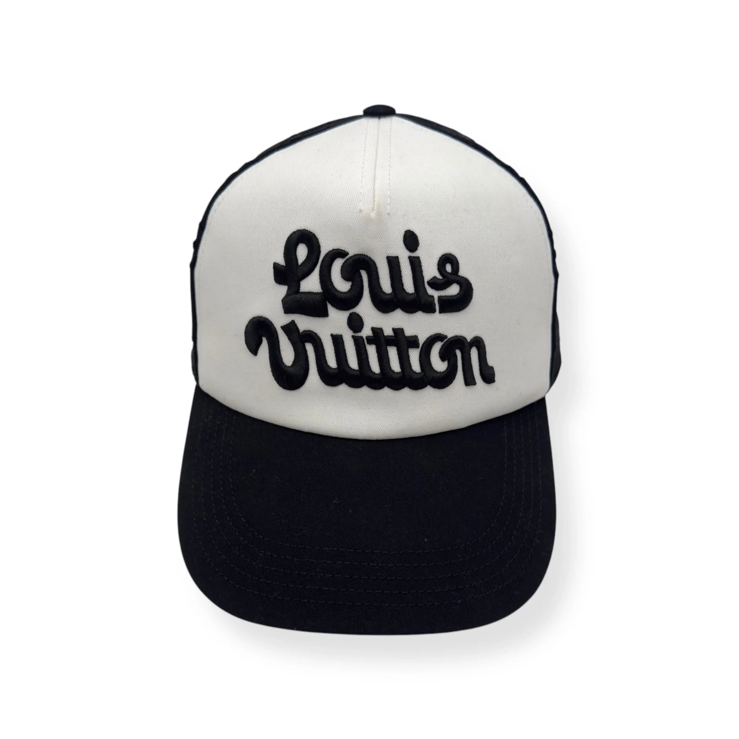 LOUIS VUITTON X TYLER THE CREATOR MESH SIGNATURE CAP BLACK / WHITE