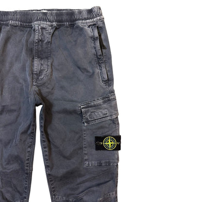 Stone Island Navy Blue Cargo Trousers