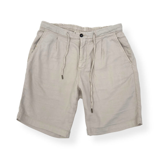 THOM SWEENEY LINEN BLEND SHORTS CREAM 48 / S | Small, Cream