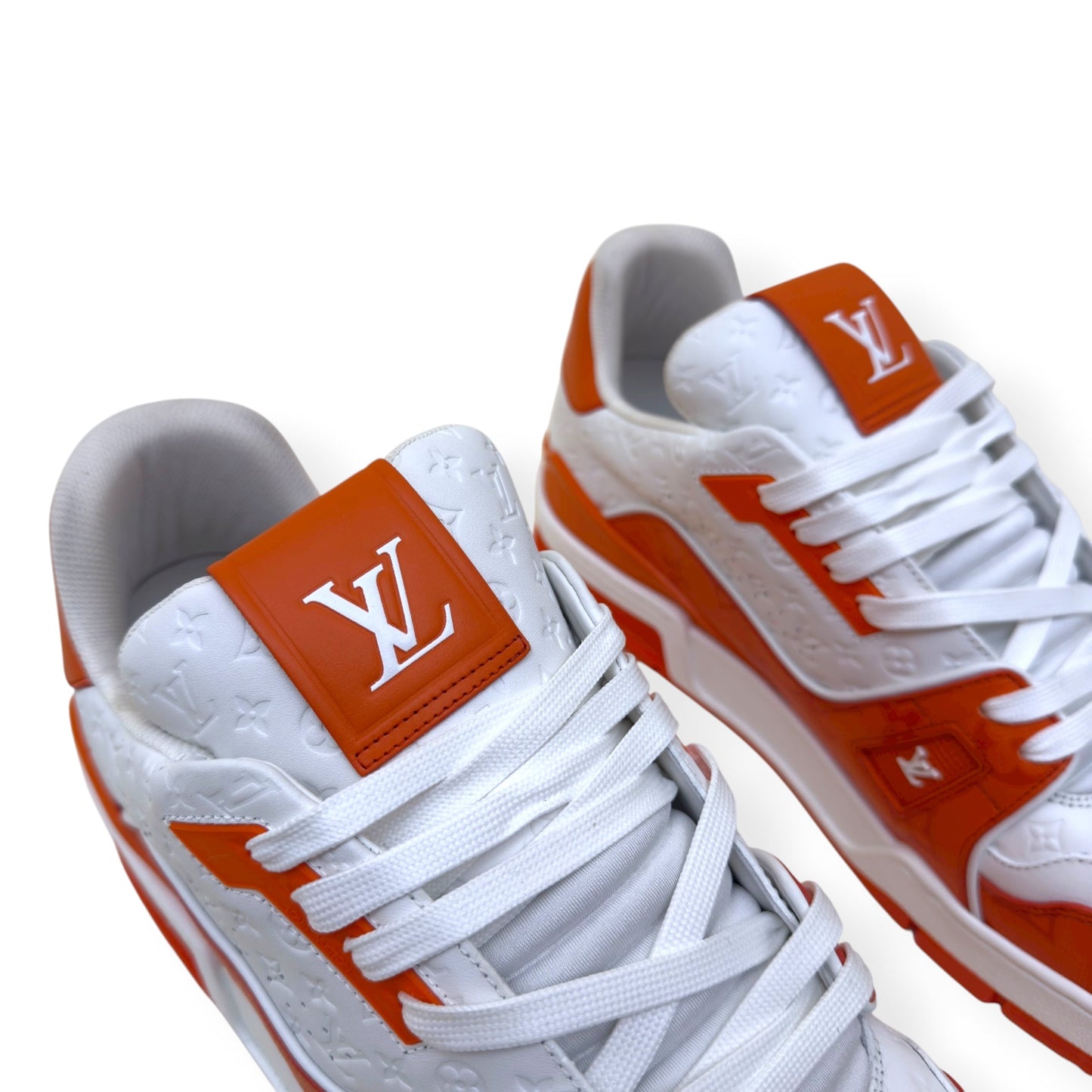 LOUIS VUITTON MONOGRAM LV TRAINER ORANGE UK11 | UK 11, Orange