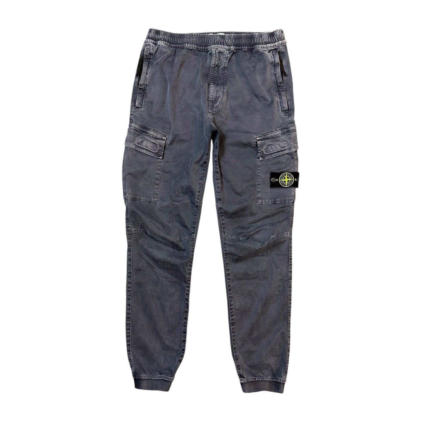 Stone Island Navy Blue Cargo Trousers