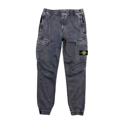Stone Island Navy Blue Cargo Trousers