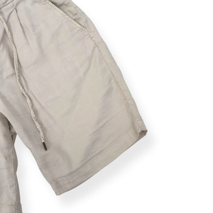 THOM SWEENEY LINEN BLEND SHORTS CREAM 48 / S | Small, Cream