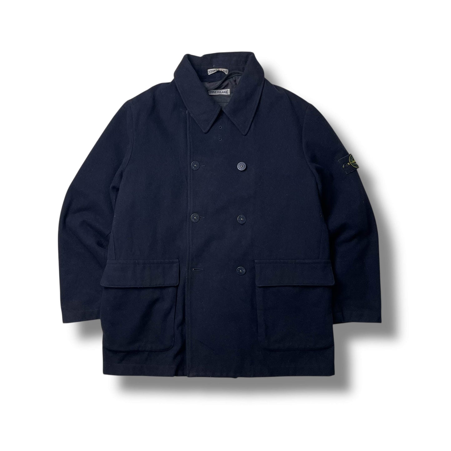 Vintage Stone Island Wool Peacoat (XL)