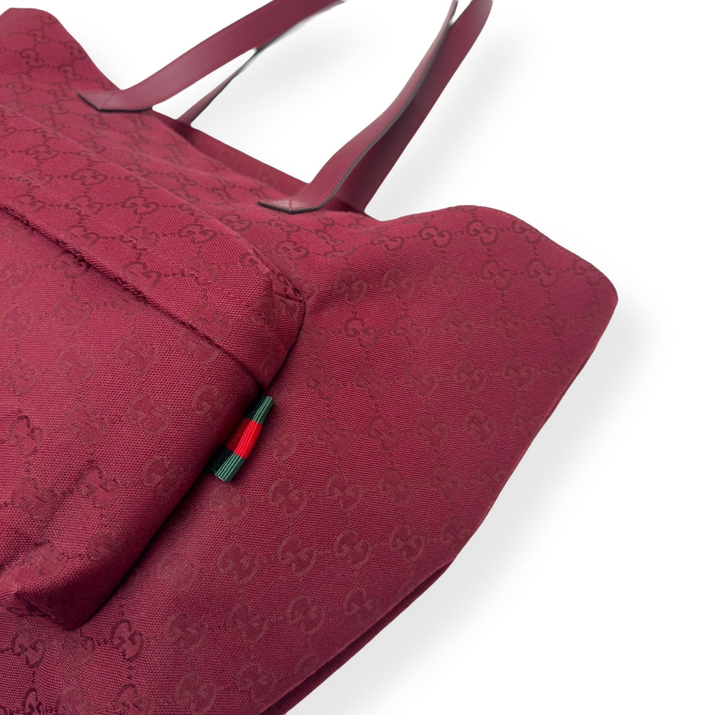 GUCCI GG TOTE BAG ANCORA RED L | O/S, Red