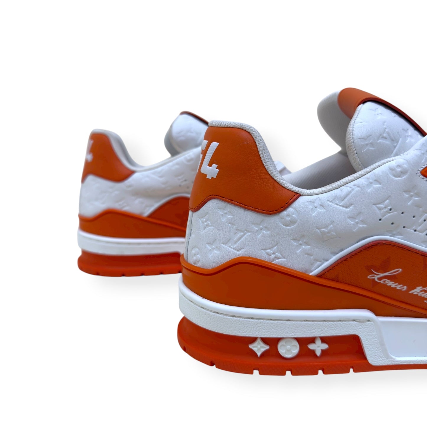 LOUIS VUITTON MONOGRAM LV TRAINER ORANGE UK11 | UK 11, Orange