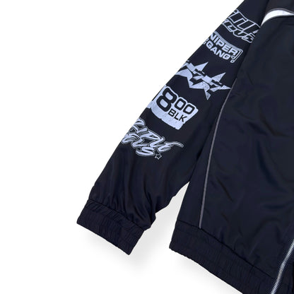 SNIPER GANG SG X 777 TRACK JACKET BLACK / WHITE L | Large, Black
