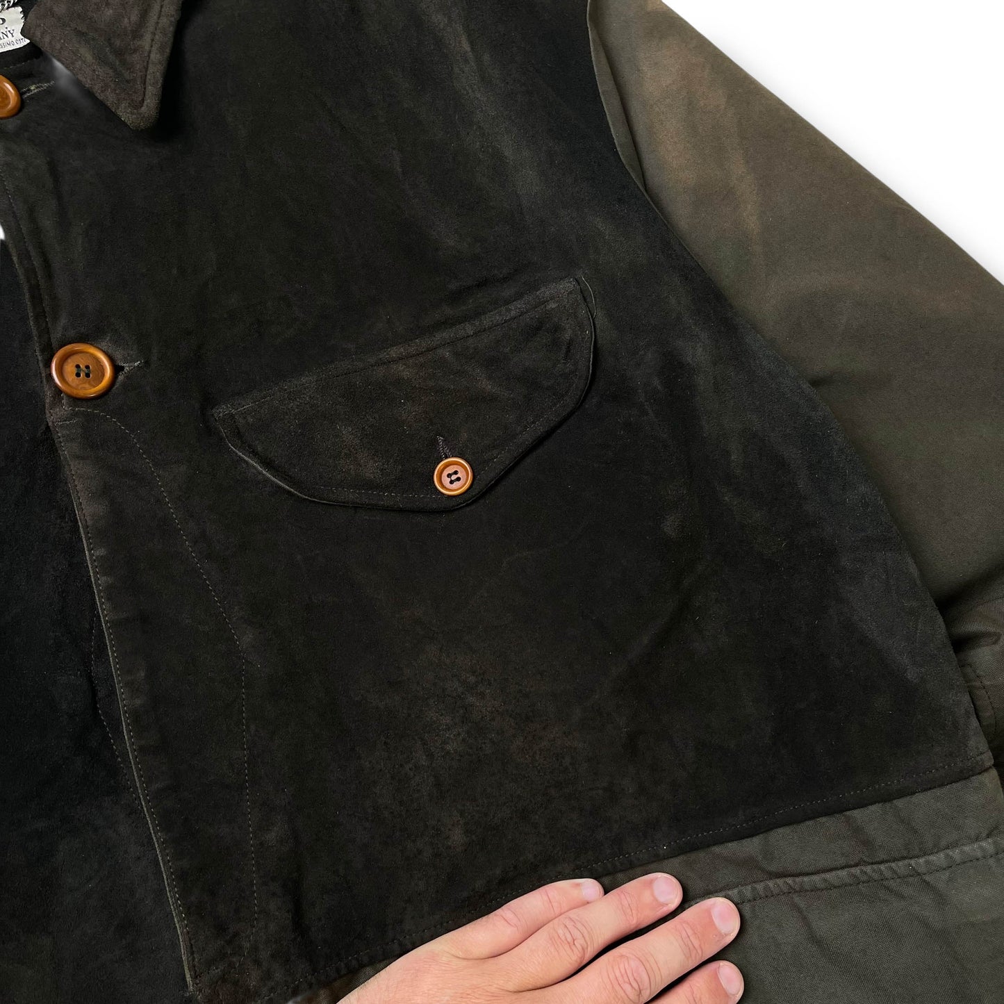 Vintage C.P. Company Suede & Cotton Hunting Jacket (M)