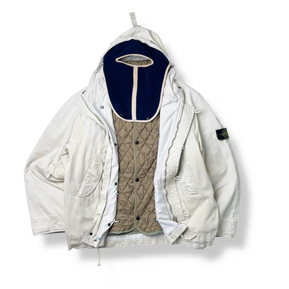 Vintage Stone Island Raso Gommato Balaclava Jacket (L)