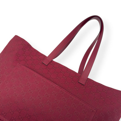 GUCCI GG TOTE BAG ANCORA RED L | O/S, Red