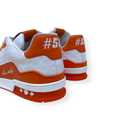 LOUIS VUITTON MONOGRAM LV TRAINER ORANGE UK11 | UK 11, Orange