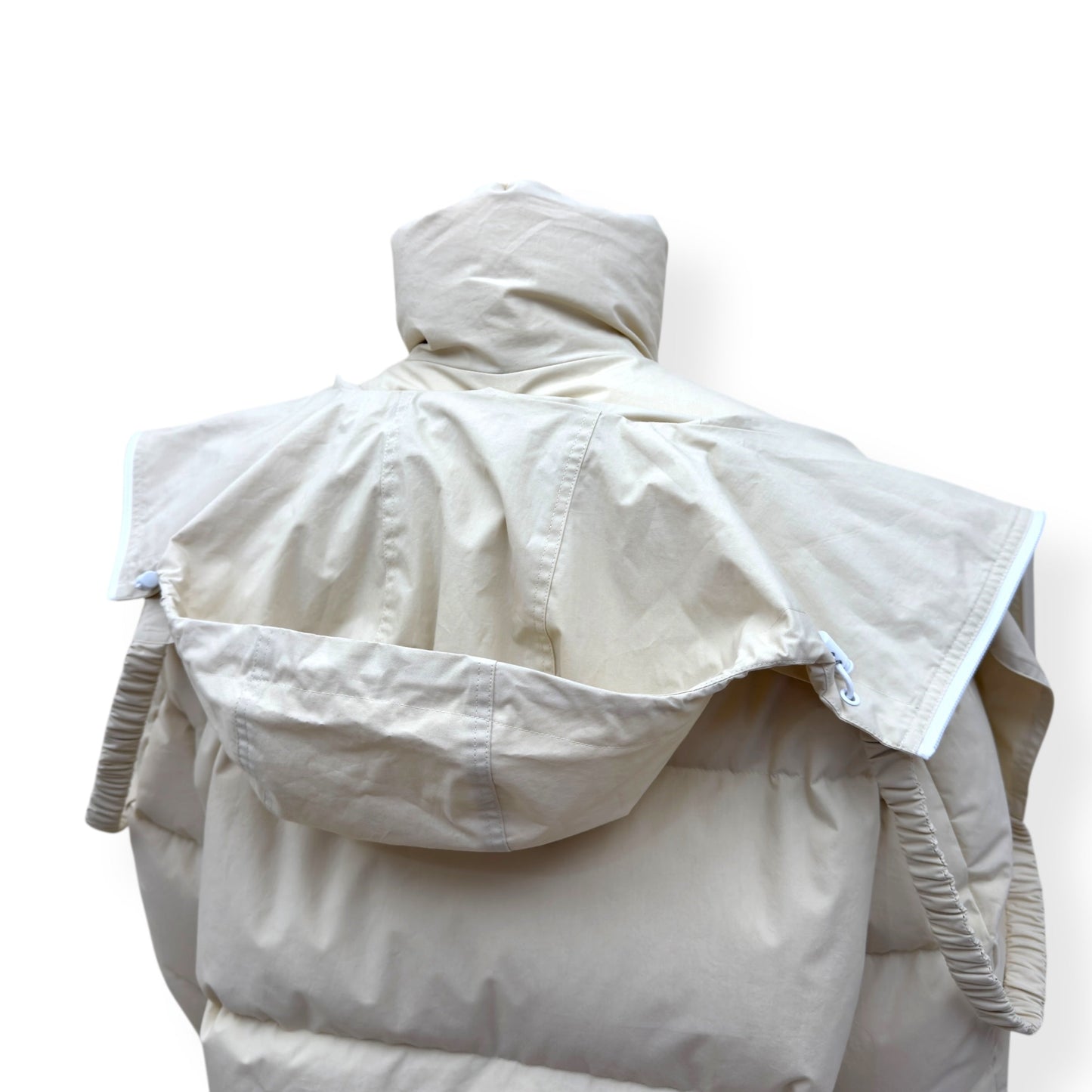 BOTTEGA VENETA COTTON PUFFER JACKET ECRU XS | XS, Ecru