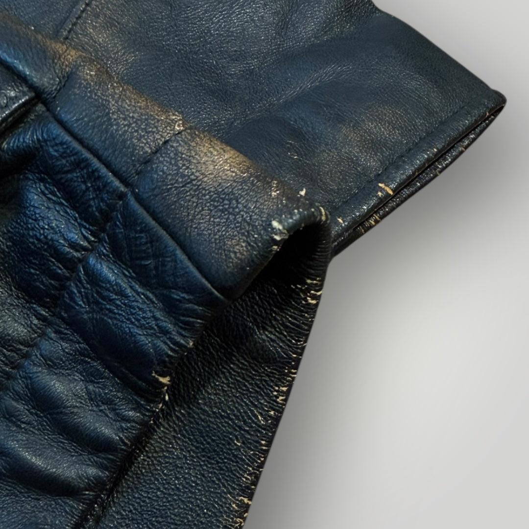 Marithé François Girbaud Late 80's Archive Leather Jacket L