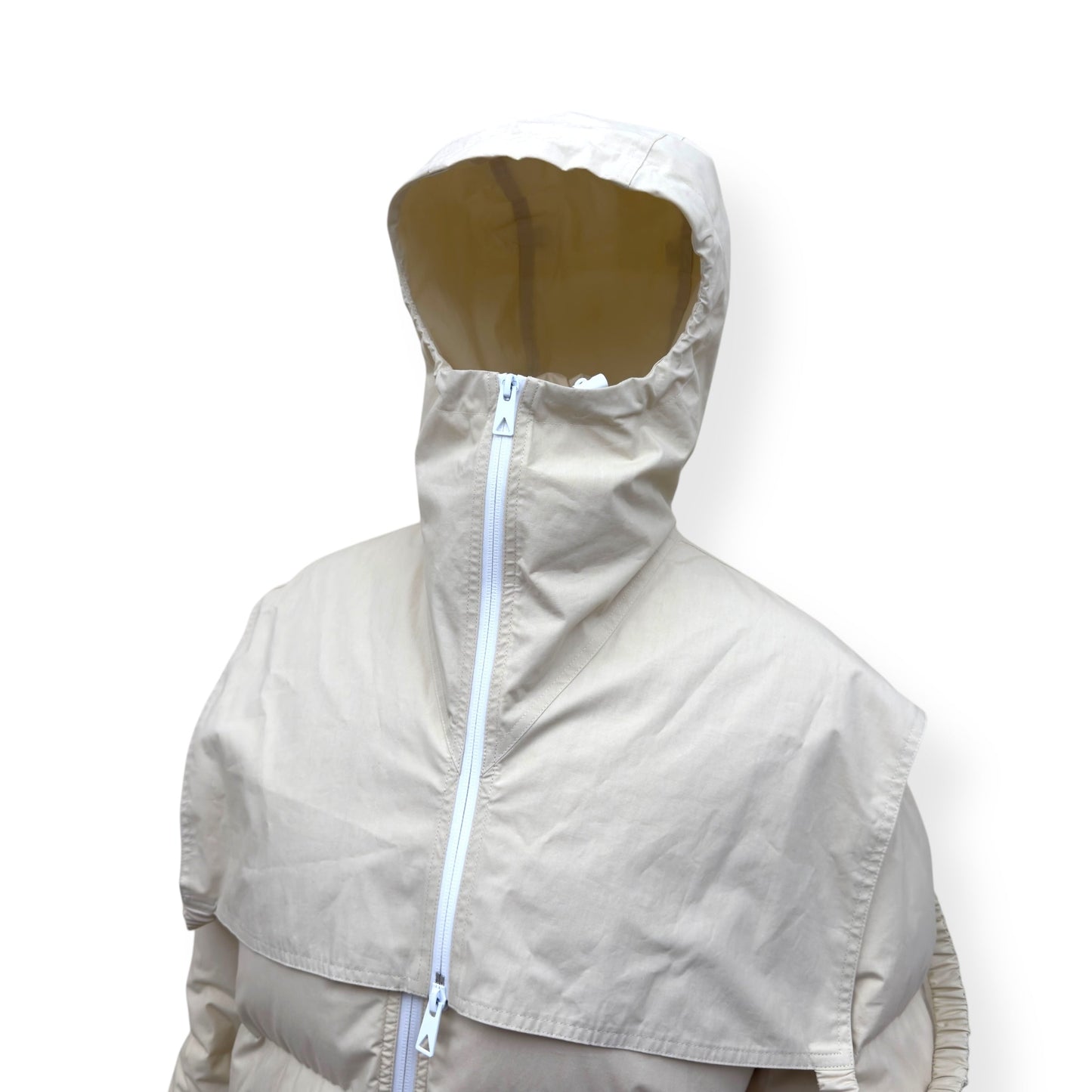 BOTTEGA VENETA COTTON PUFFER JACKET ECRU XS | XS, Ecru