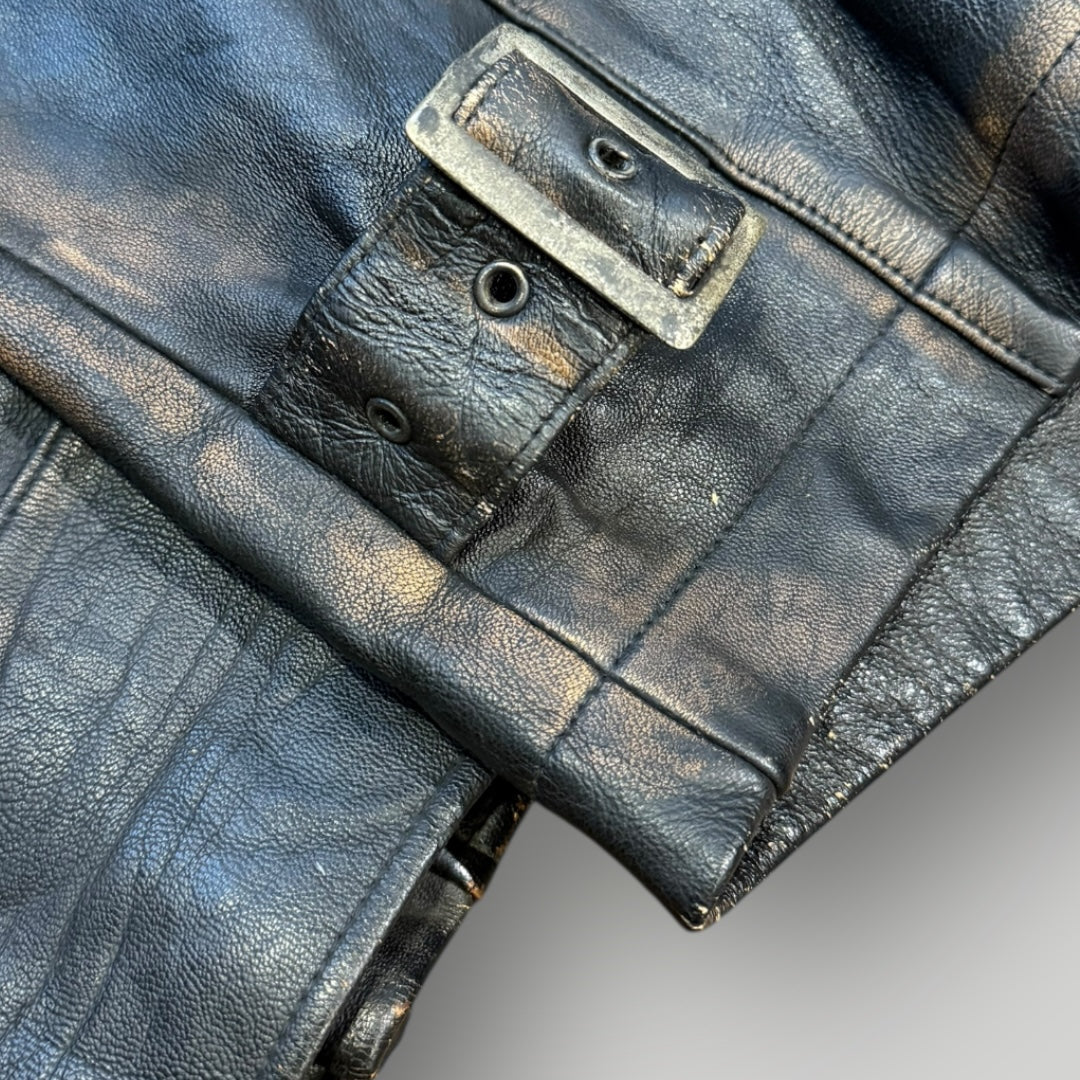 Marithé François Girbaud Late 80's Archive Leather Jacket L