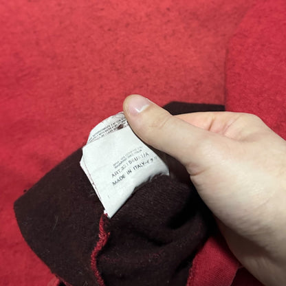 A/W 2000 Stone Island Red Mock Neck Sweatshirt