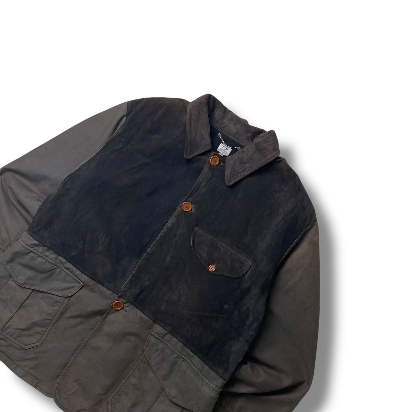 Vintage C.P. Company Suede & Cotton Hunting Jacket (M)