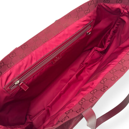 GUCCI GG TOTE BAG ANCORA RED L | O/S, Red