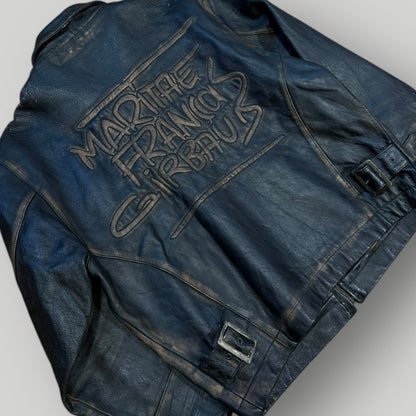 Marithé François Girbaud Late 80's Archive Leather Jacket L